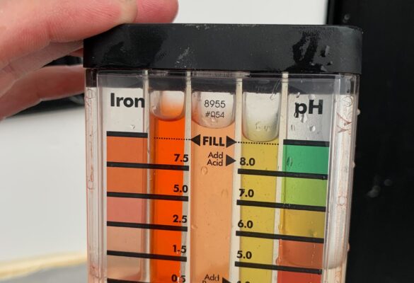 New Hampshire water test for iron, pH, and other elements.
