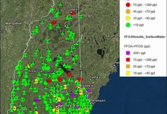 PFOA Map New Hampshire