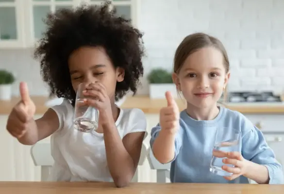 Kids in NH Drinking Filtered Water