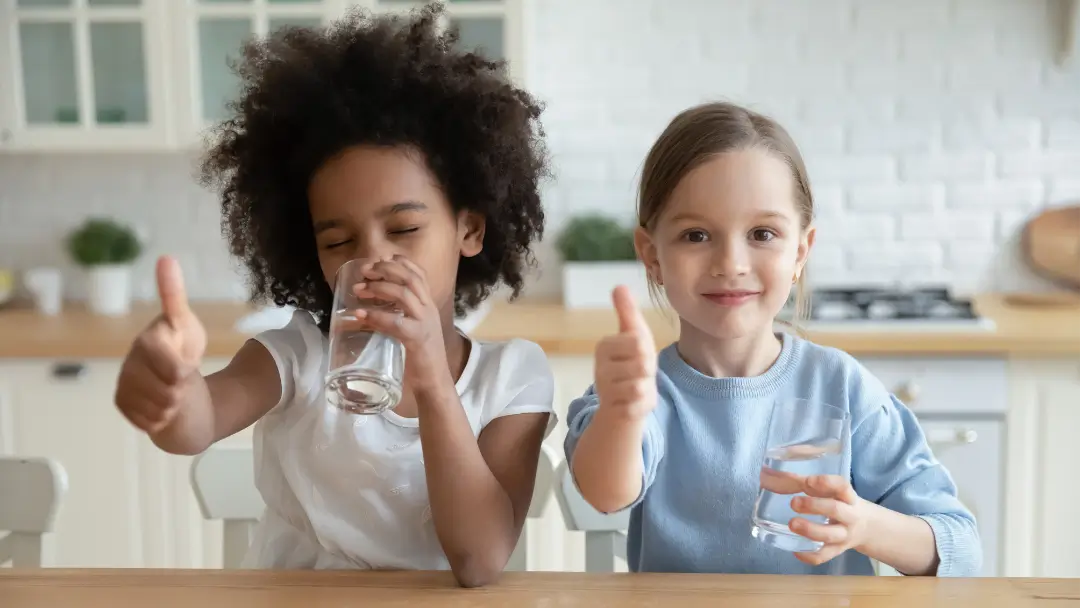 Kids in NH Drinking Filtered Water
